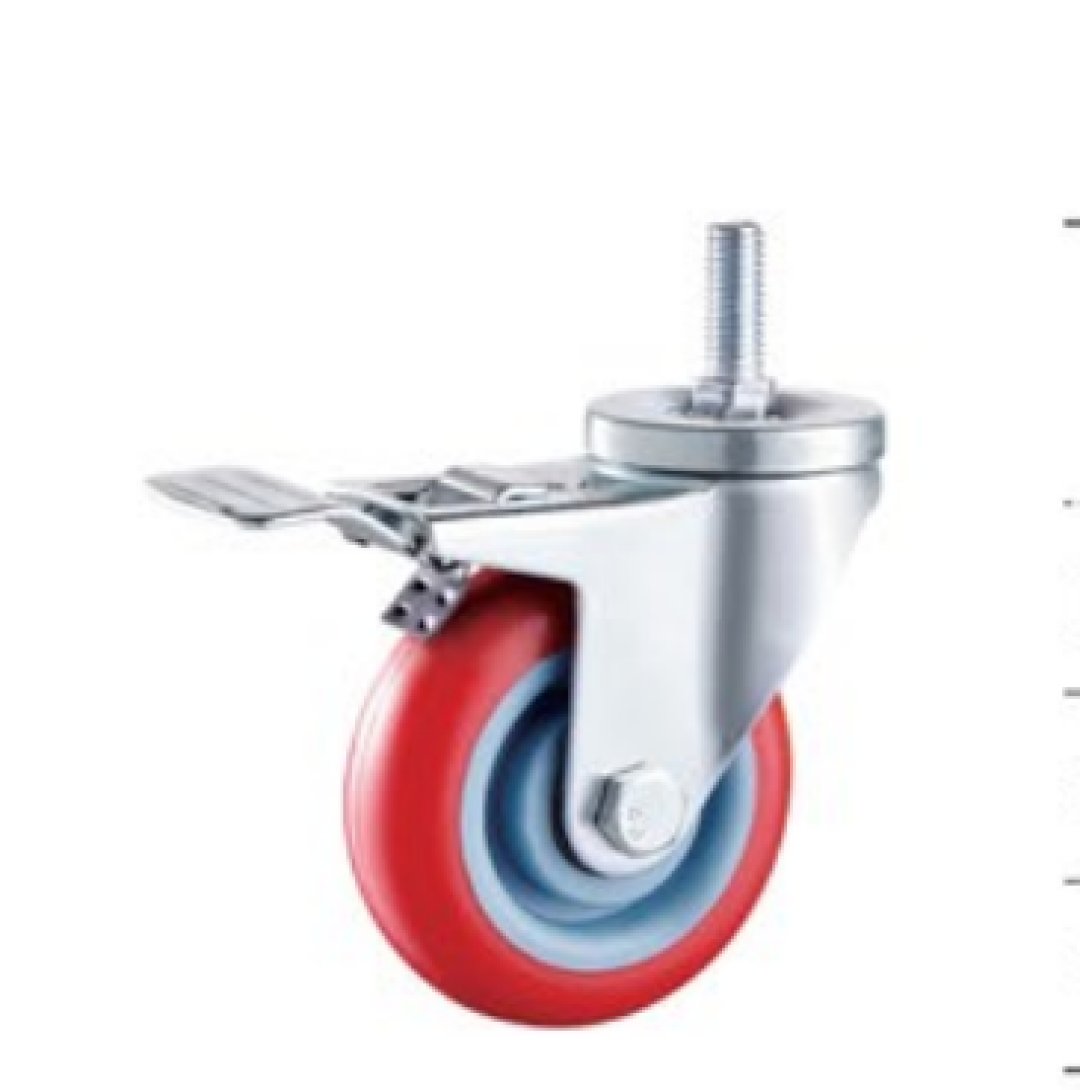 Double  Ball Bearing  PU/PVC  Caste r 