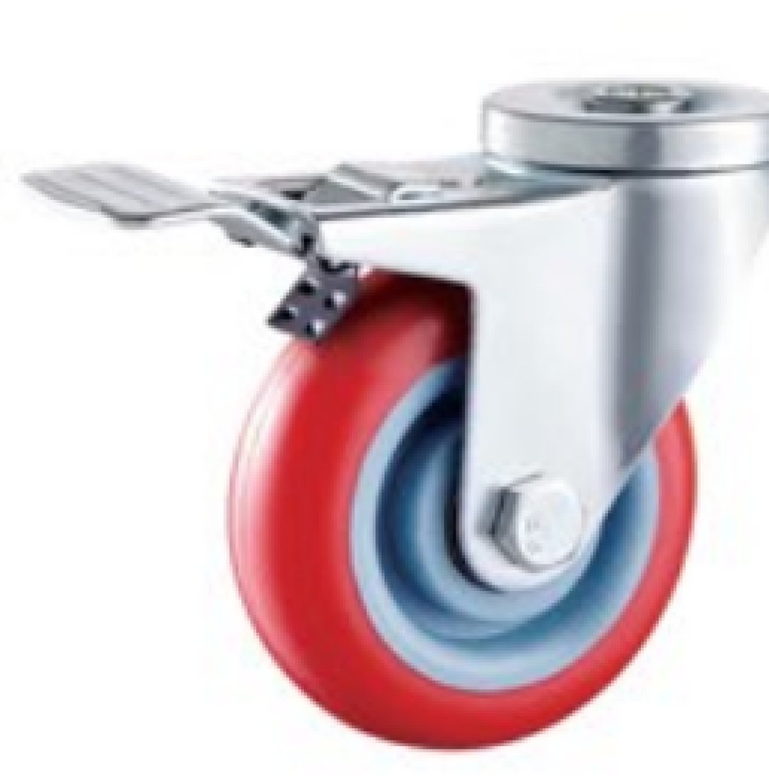 Double  Ball Bearing  PU/PVC  Caste r 