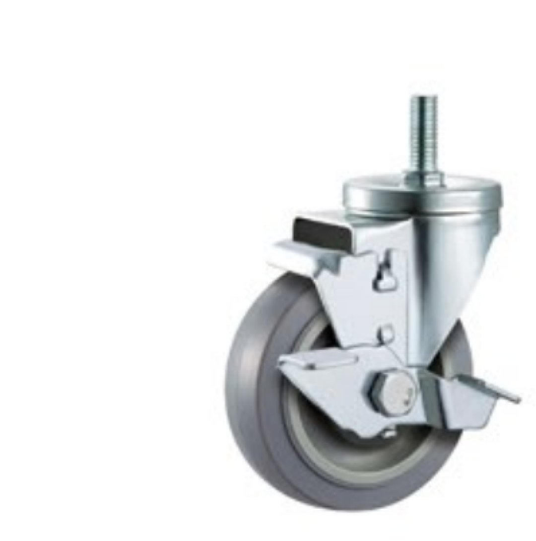 Single  Ball  Bearing  Flame  PU  Caste r