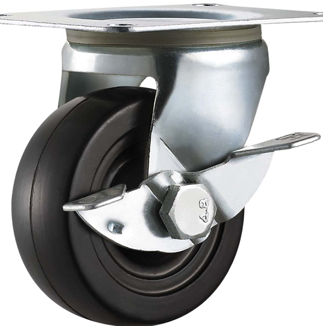 Rotella piatta in PP/gomma