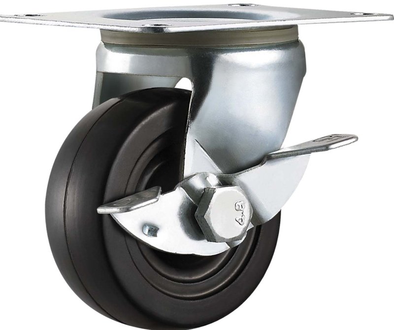 Rotella piatta in PP/gomma