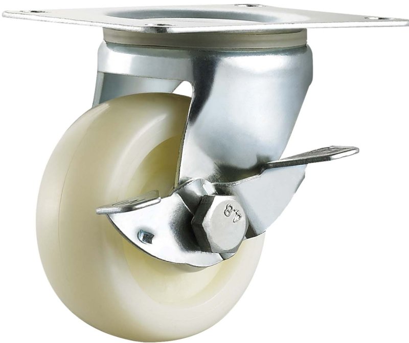 Rotella piatta in PP/gomma