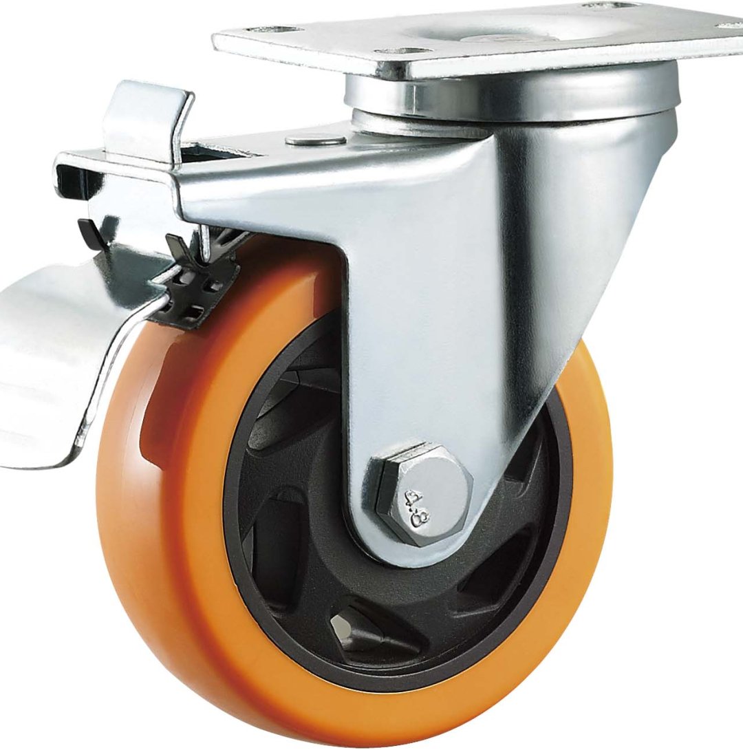 Double  Ball Bearing  PU/PVC  Caste r 