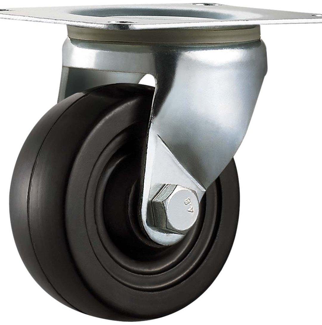 Rotella piatta in PP/gomma