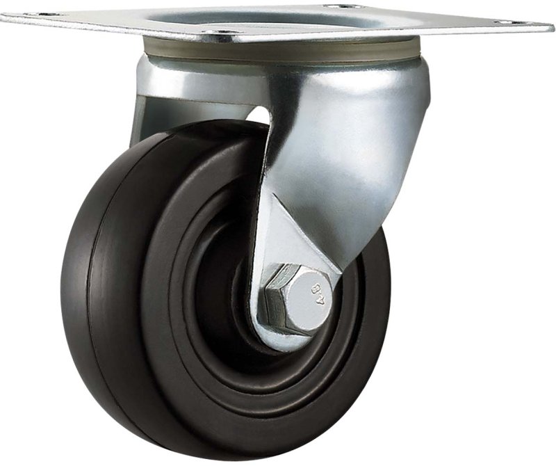 Rotella piatta in PP/gomma