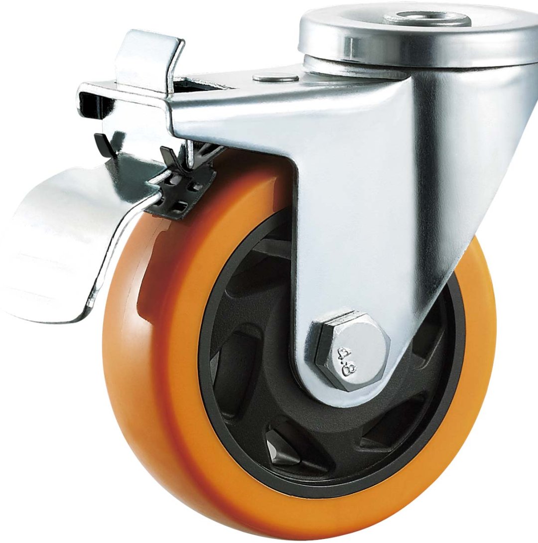 Double  Ball Bearing  PU/PVC  Caste r 