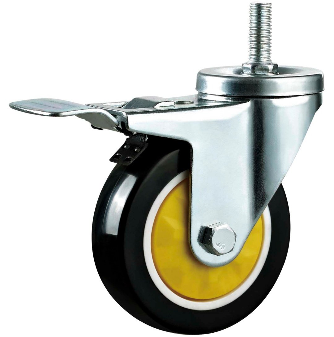 Single Ball Bearing PU/PVC Caster