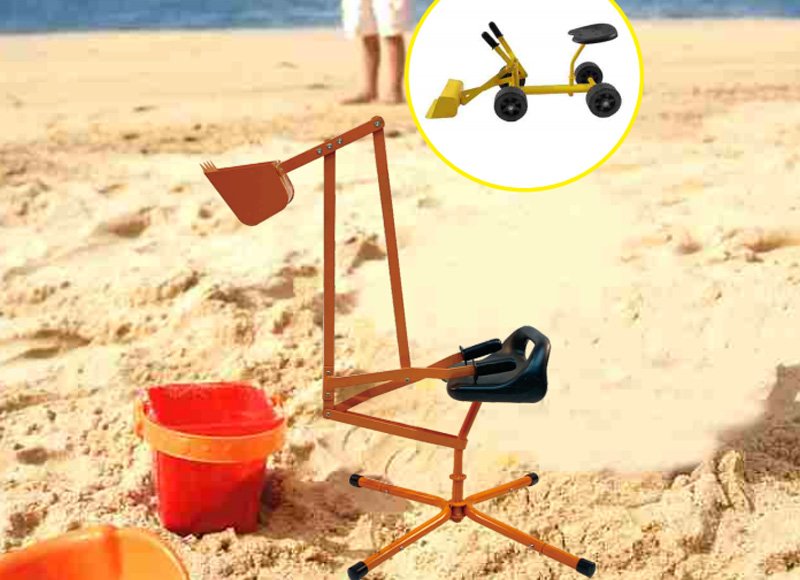 Un must per le sabbiere dei parchi! Escavatore per bambini